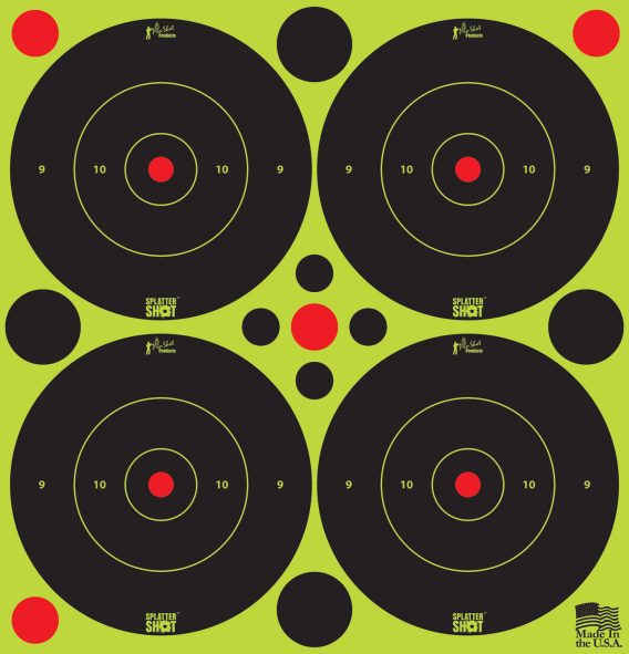 PROSHOT 3B-GREEN-48   3" SPLATTERSHOT BULLSEYE TRG