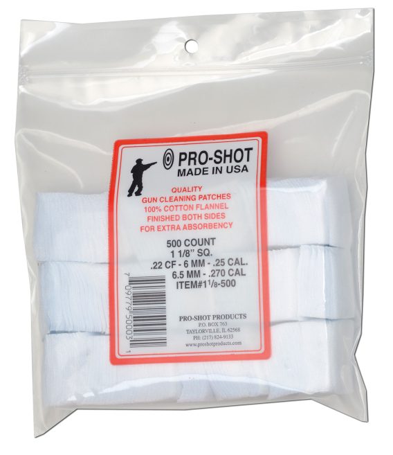 PROSHOT 11/8-500  .22-270CAL 11/8" PATCH 500