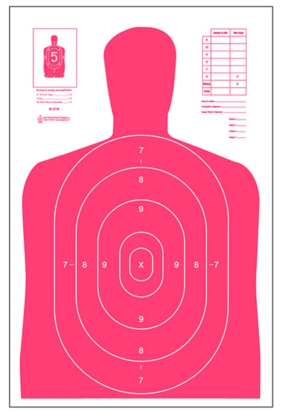 ACTION B27ERD100      HIVIS FLRSNT TARGET RD 100BX