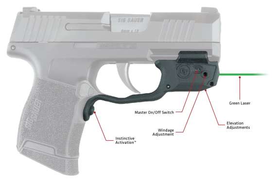 CRIM 0181601    LG422G LASERGUARD SIG P365  GREEN - Image 2