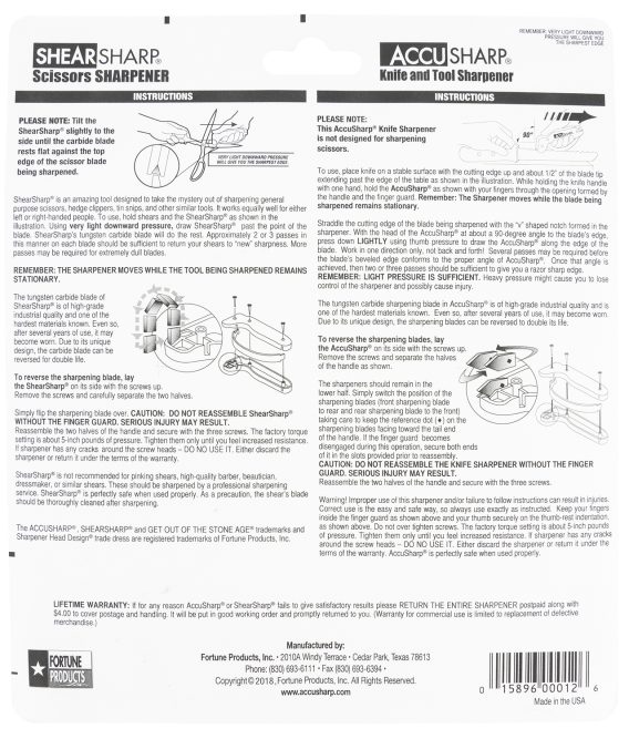 FPI 012C  ACCUSHARP/SHEARSHARP COMBO - Image 2