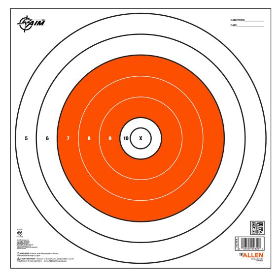 ALLEN 15496  EZ AIM PAPER BULLSEYE TRGT 12X12 1 - Image 2