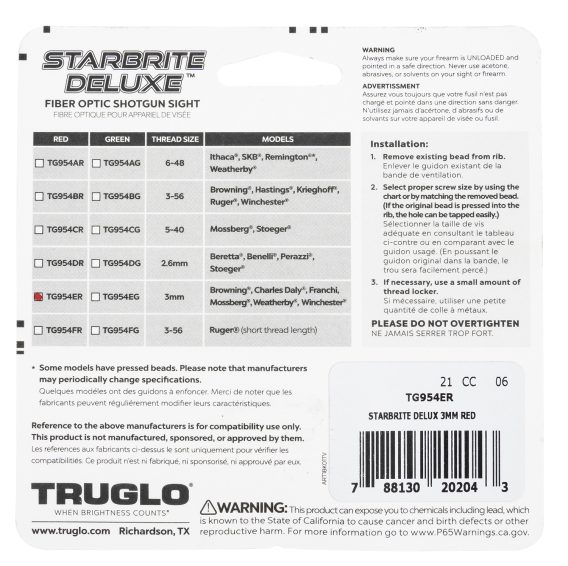 TRU TG-TG954ER   STARBRITE DELUX 3MM  RED - Image 3