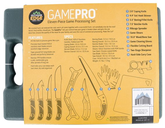 OUTDOOR EDGE GP1 GAME PROCESSOR GAME PRO 11PC - Image 2