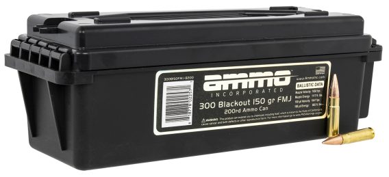 AMMOINC 300B150FMJ-B200   300BO  150 FMJ     200/6