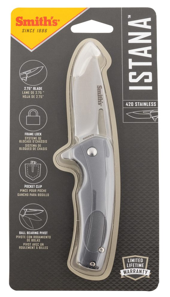 SMITHS 51246  ISTANA      2.75" FOLDING KNIFE