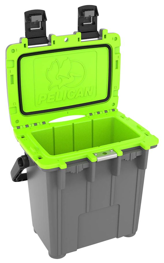 PELICAN 20Q-1-DKGRYEGRN  20QT ELITE COOLER GRY/GRN - Image 2