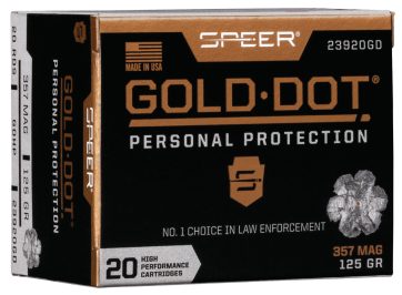 SPEER 23920GD GOLD DOT   357MAG 125 HP      20/10
