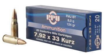 PPU PP7K        7.92KURZ    124 FMJ          20/25