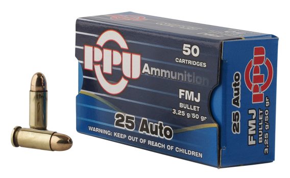 PPU PPH25       25 ACP       50 FMJ          50/20