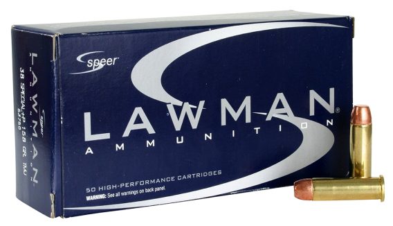 SPEER 53750 LAWMAN    38S+P    158 TMJ       50/20