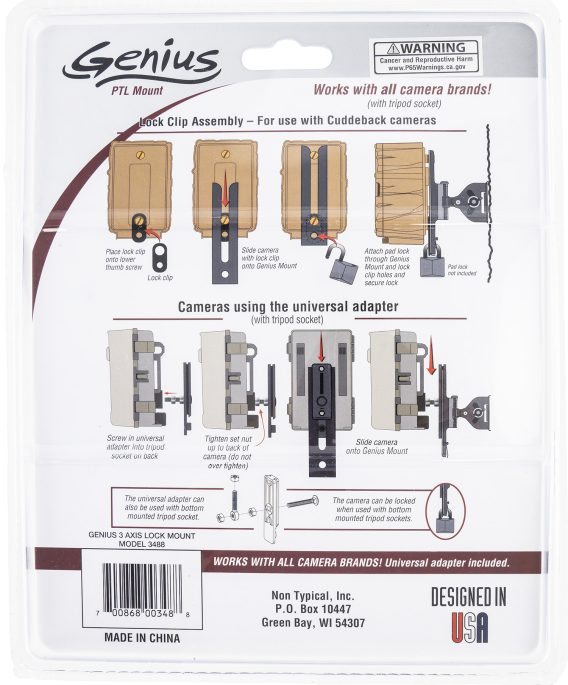 CUDDEBACK 3488     GENIUS PTL MOUNT - Image 2