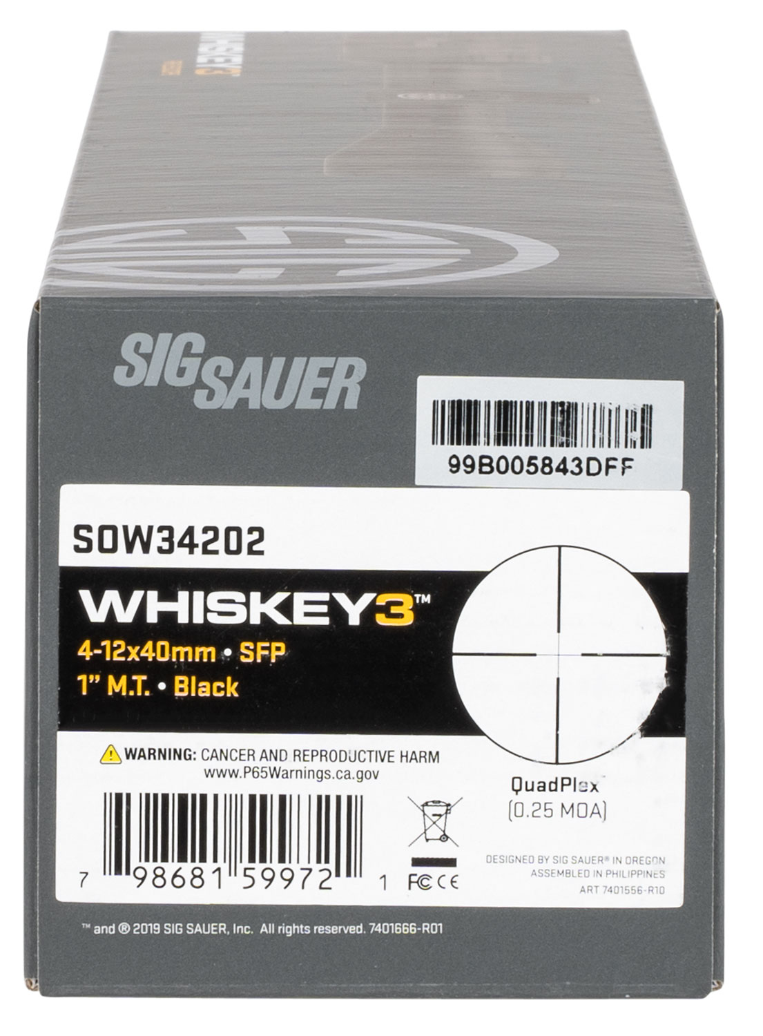 SIG SOW34202 WHISKY3 4-12X40 QPLX | Paducah Shooters