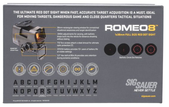 SIG SOR81003    ROMEO8T 1X38 CIR DOT  2 MOA    FDE - Image 2