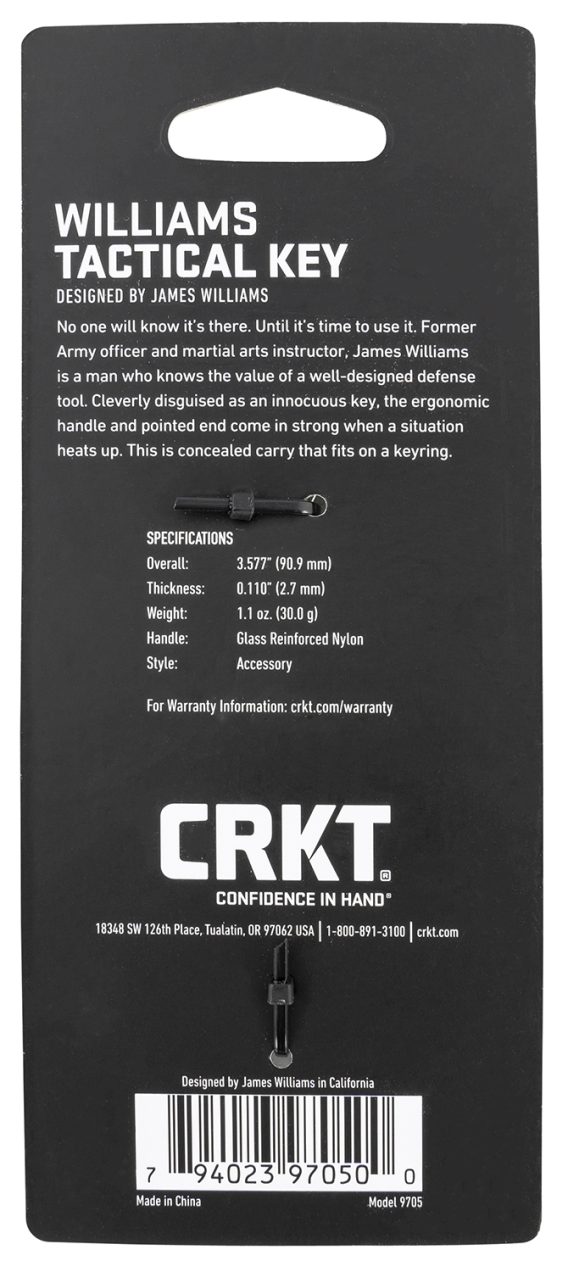 CRKT 9705     WILLIAMS DEFENSE KEY             BLK - Image 2