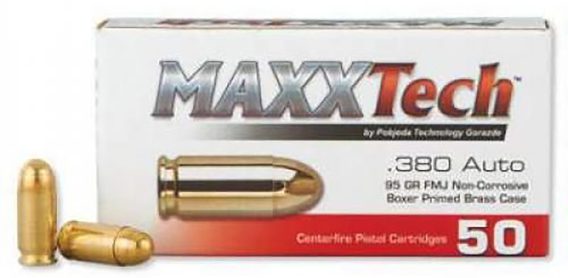 MAXXTECH PTGB380B    380ACP  95G FMJ         50/20