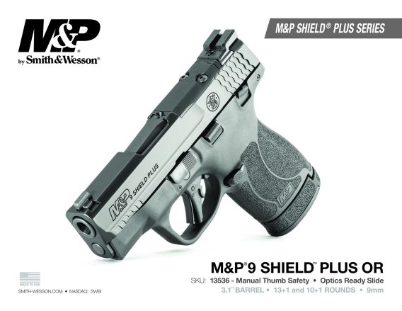 S&W M&P9SHLD+   13536 9M OR NS TS  3.1 10/13R BLK - Image 3