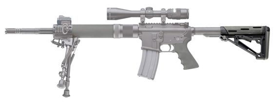 HOG 15556   AR15 KIT GRIP/STOCK GRY - Image 3