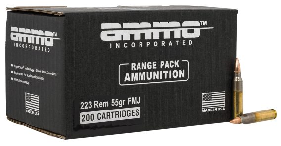 AMMOINC 223055FMJA200     223   55 FMJ       200/6