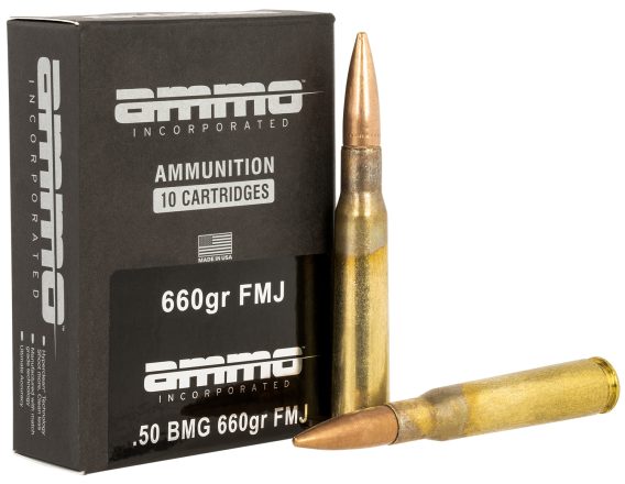 AMMOINC 50BMG660FMJA10    50BMG  660 FMJ     10/5