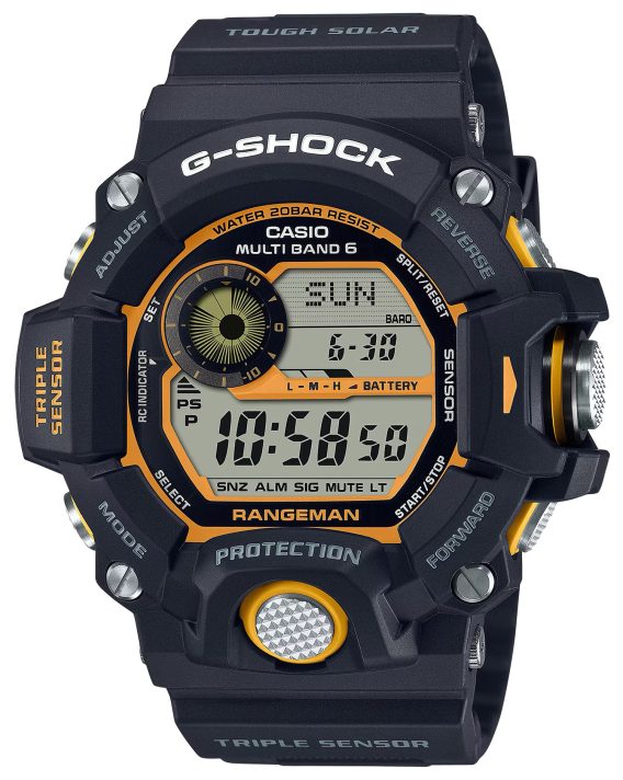 GSHOCK GW9400Y1    TACTICAL RANGEMAN SOLAR BLK/YEL