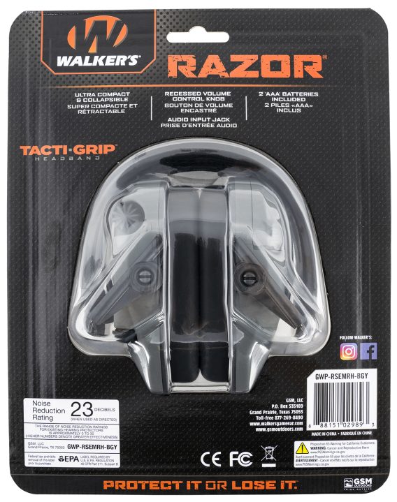 WLKR GWP-RSEMRH-BGY    RAZR MUFF TACTI-GRIP B GRY - Image 2